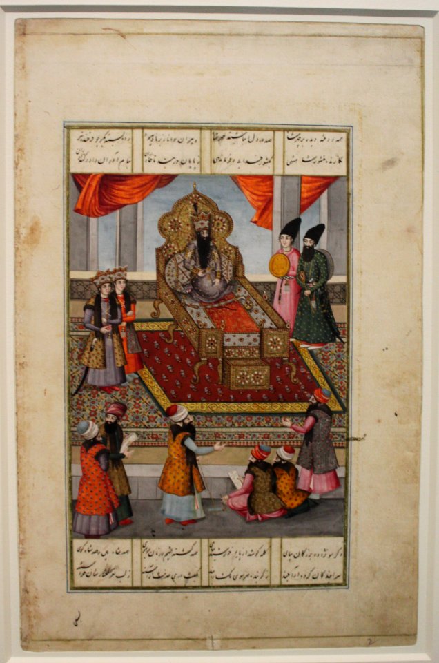 Page from a Book of the King of Kings (Shahinshahnameh) - Iran (Tehran) - c. 1810-1840 - Fath Ali Khan Saba - Louvre museum - MAO 798