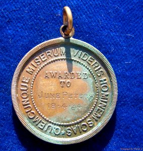 NZ & AUS Royal Life Saving Medal Awarded 1934, reverse