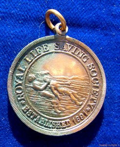 NZ & AUS Royal Life Saving Medal Awarded 1934, obverse photo