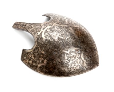 Nässkydd till hjälm, zischägge - Livrustkammaren - 106962