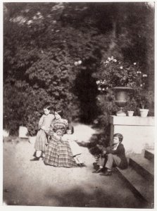 Nègre, Charles - Vier Kinder in einem Park (Zeno Fotografie)