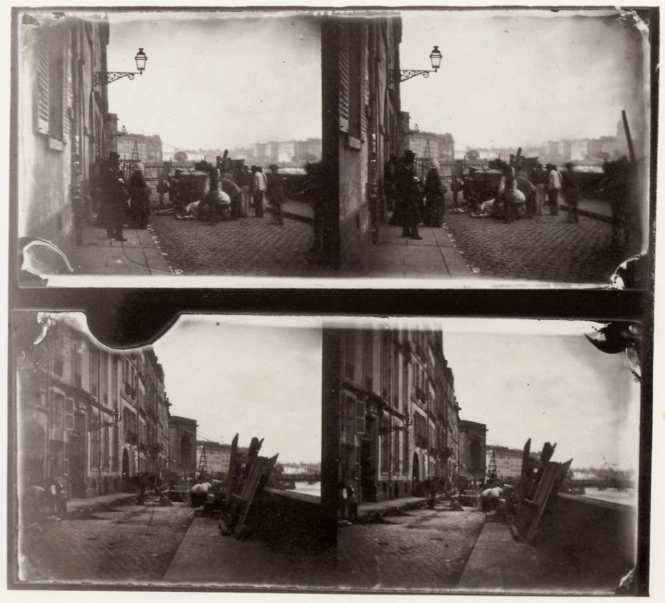 Nègre, Charles - Paris, Quai Bourbon. Tod eines Pferdes (Zeno Fotografie)