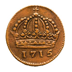 Nödmynt Kronan, 1715 - Skoklosters slott - 109377