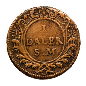 Nödmynt Saturnus, 1718 - Skoklosters slott - 109270