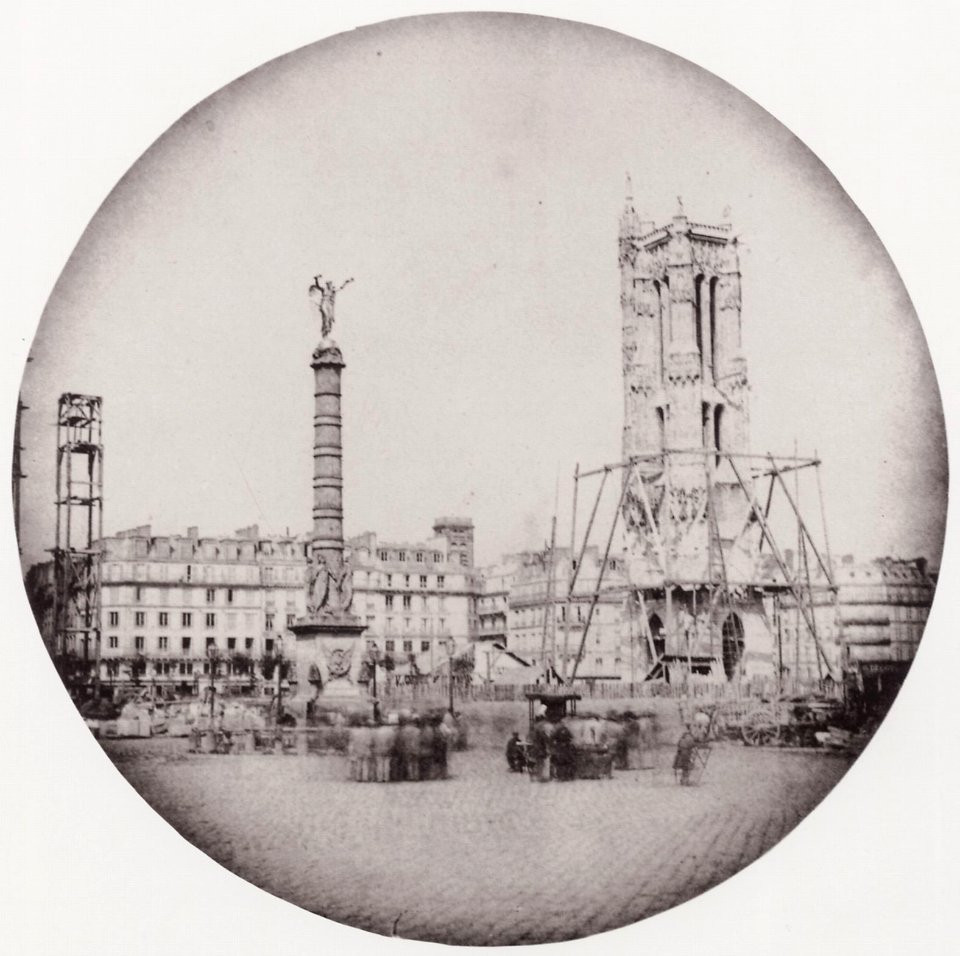 Nègre, Charles - Paris. Tour Saint-Jacques während der Renovierungsarbeiten (Zeno Fotografie)