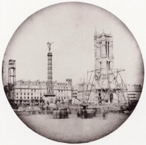 Nègre, Charles - Paris. Tour Saint-Jacques während der Renovierungsarbeiten (Zeno Fotografie)