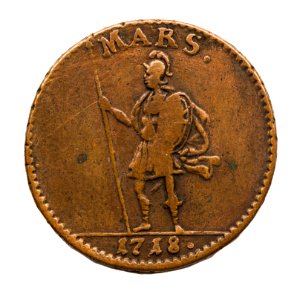 Nödmynt Mars, daler, 1718 - Skoklosters slott - 109269