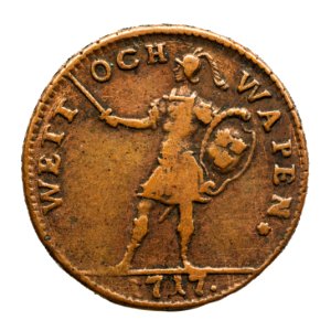Nödmynt Wett och wapen, 1717 - Skoklosters slott - 109373