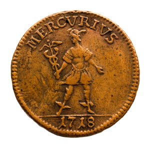 Nödmynt med Mercurius, 1718 - Skoklosters slott - 109192