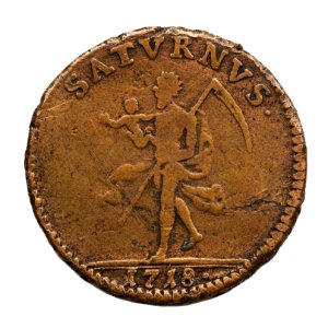 Nödmynt Saturnus, 1718 - Skoklosters slott - 109271