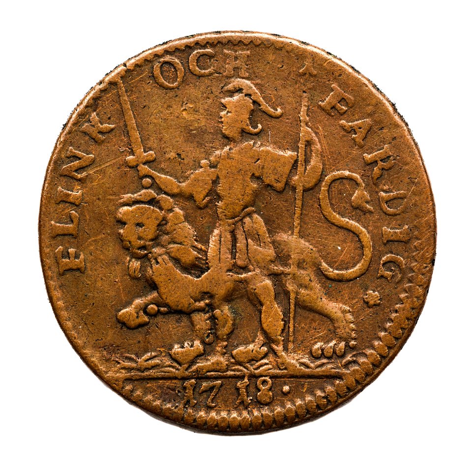 Nödmynt, Flink och färdig, 1718 - Skoklosters slott - 109273