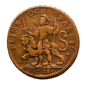 Nödmynt, Flink och färdig, 1718 - Skoklosters slott - 109273