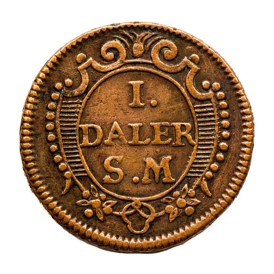 Nödmynt, daler, 1718 - Skoklosters slott - 109193
