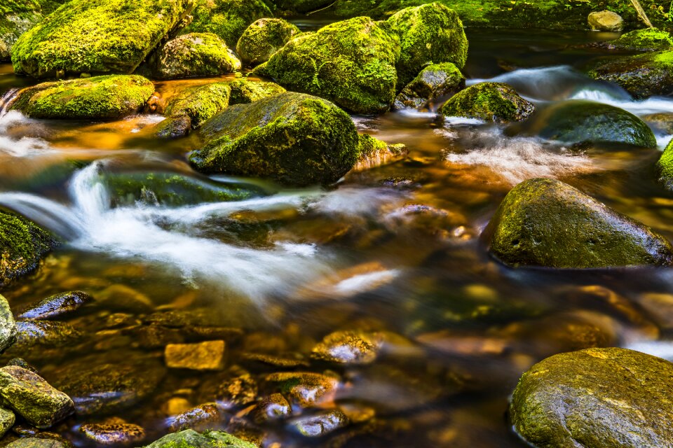 Landscape stones flow