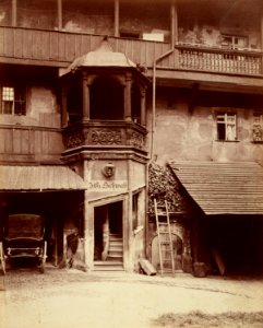 Nürnberg-Ehemaliges Haus (Kutscherhof)-Brunnengässchen 16-ZI-1103-01-07-070921