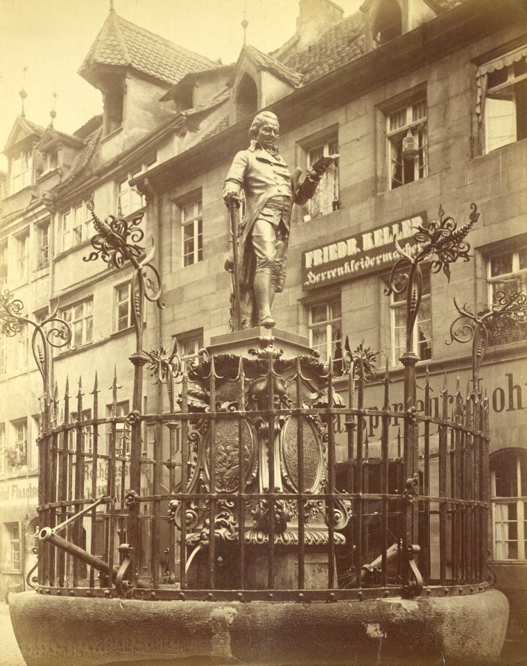 Nürnberg-Grübel-Brunnen am Inneren Laufer Platz-ZI-G-DARCH N Ni-Nu-358519