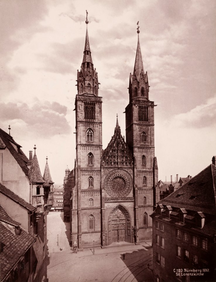 Nürnberg-Evangelische Stadtpfarrkirche Sankt Lorenz (Lorenzkirche)-ZI-1072-01-00-073760-1