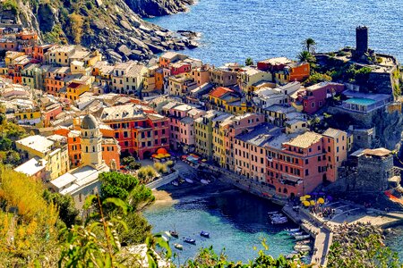 Mediterranean coast seascape photo