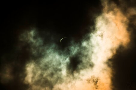 Clouds astronomy eclipse photo