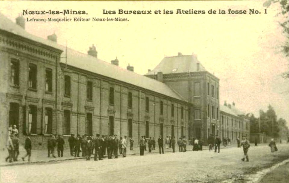 Nœux-les-Mines - Grands bureaux de la Fosse n° 1 - 1 bis des mines de Nœux (B)