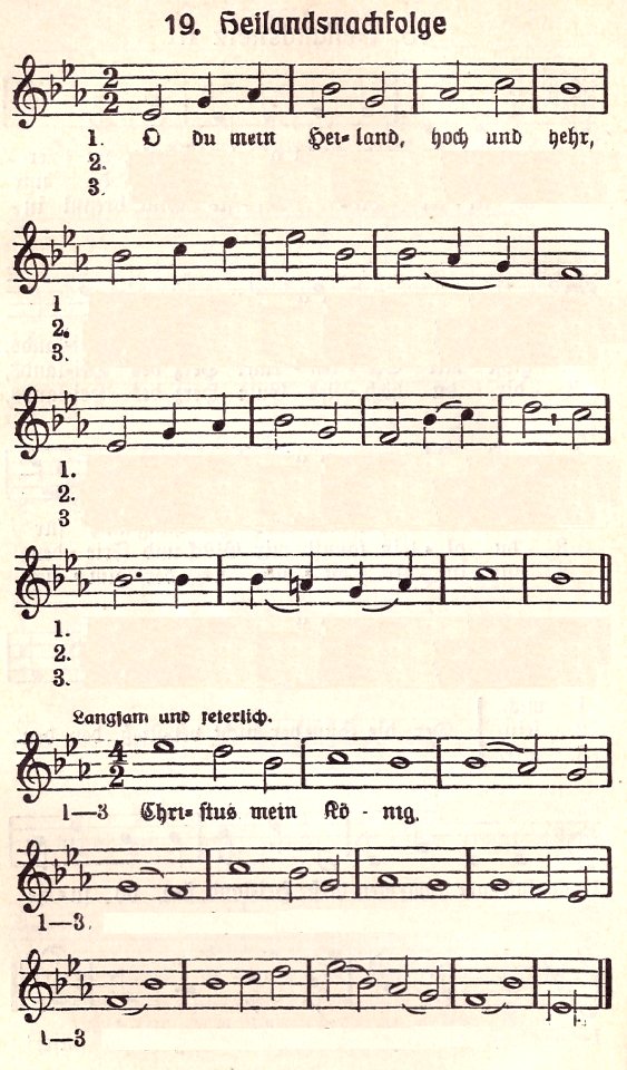 O du mein Heiland, hoch und hehr