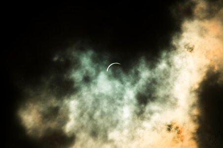 Clouds astronomy eclipse photo