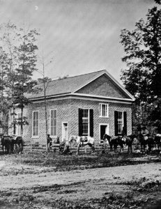 O'Sullivan, Timothy H. - Bethel Church, Virginia, zeitweiliges Hauptquartier des General Burnside (Zeno Fotografie)