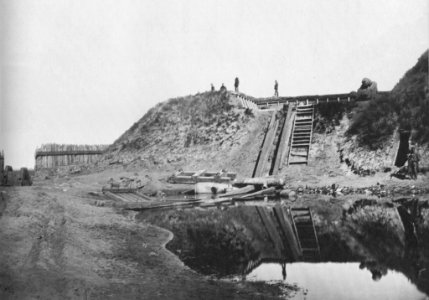 O'Sullivan, Timothy H. - Fort Fisher, Nord Carolina, Blick auf den ersten Erdwall (Zeno Fotografie)