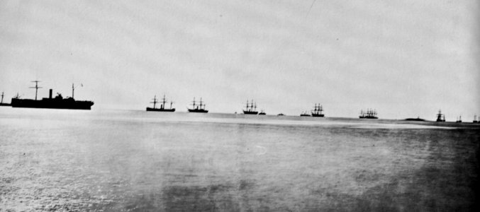 O'Sullivan, Timothy H. - Hampton Roads, Virginia, Flotte der Fort Fisher Expedition (Zeno Fotografie)