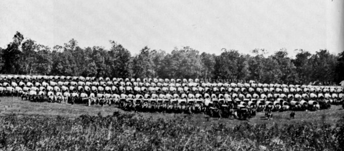 O'Sullivan, Timothy H. - Brandy Station, Virginia, Wagenlager der Armee vom Potomac (Zeno Fotografie)