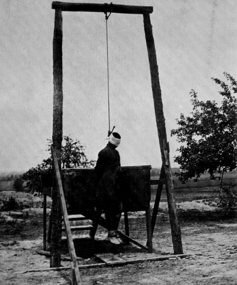O'Sullivan, Timothy H. - Petersburg, Virginia, eine Exekution für versuchte Vergewaltigung (Zeno Fotografie)