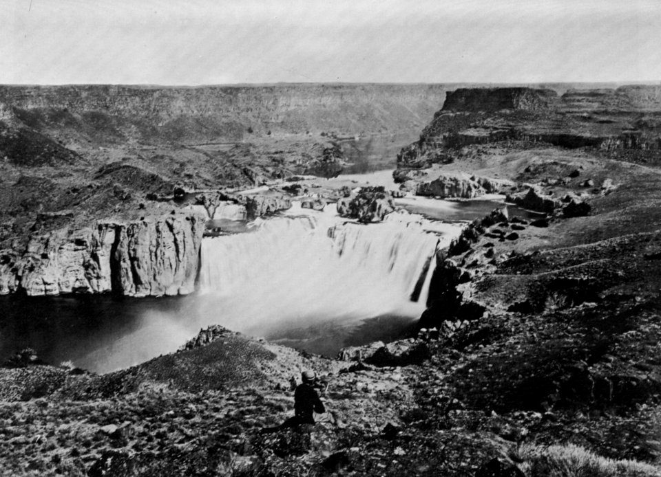 O'Sullivan, Timothy H. - Blick auf die Wasserfälle (Zeno Fotografie)
