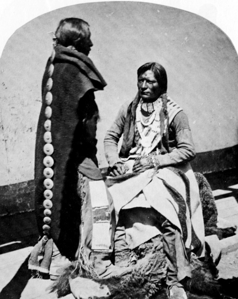 O'Sullivan, Timothy H. - Ute – Krieger, New Mexiko, in kompletter Tracht (Zeno Fotografie)