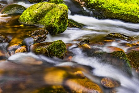 Landscape stones flow photo
