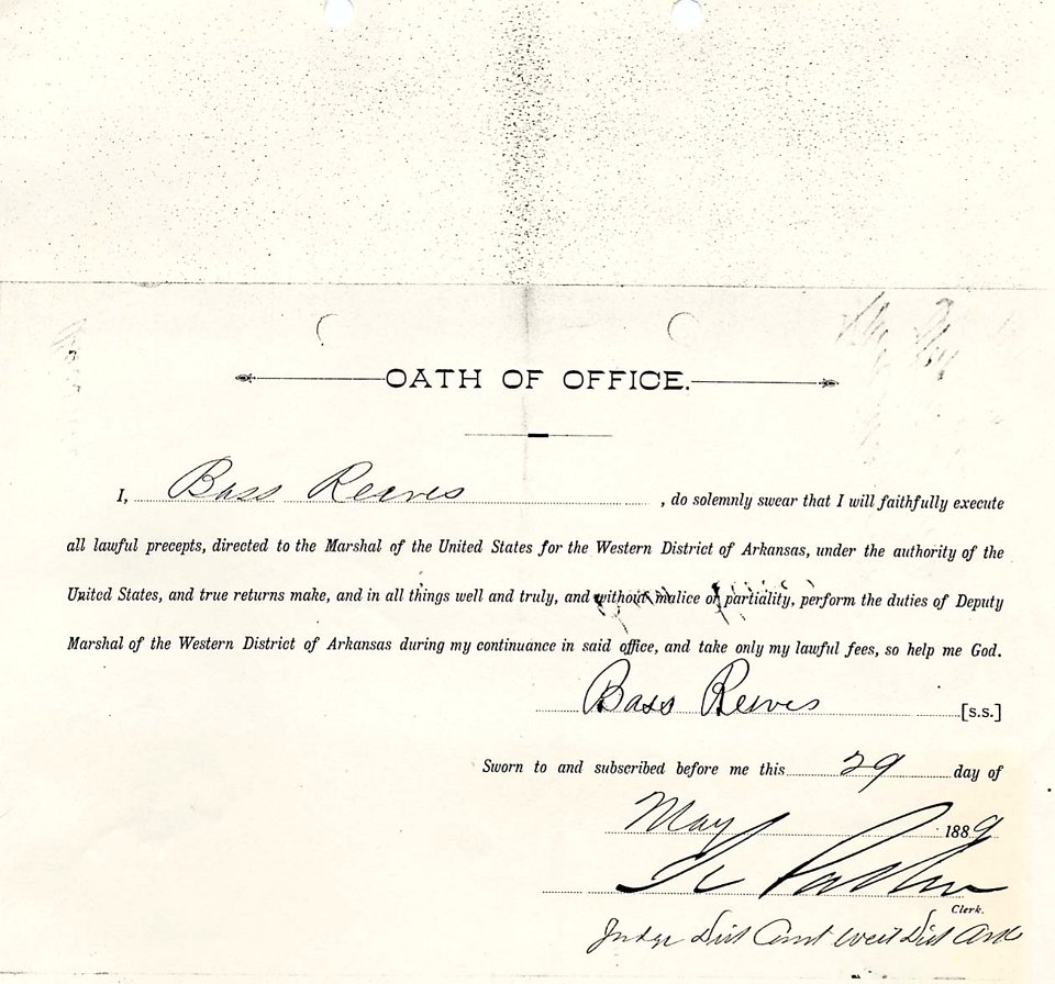 Oath of Deputy Marshal for Bass Reeves (8495459432)