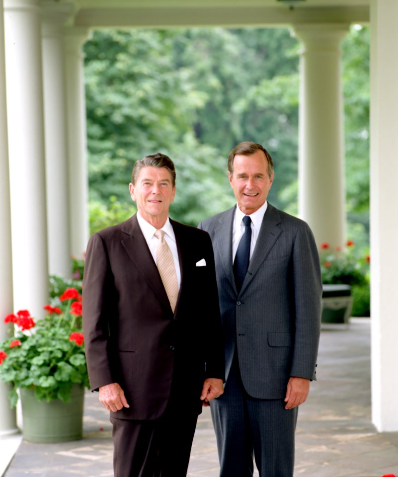 Official Portrait of President Ronald Reagan and Vice President George H. W. Bush