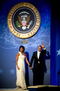 Obamas at CinC's Ball 1-20-09 hires 090120-N-0696M-795