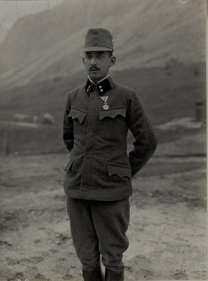 Oberarzt Dr. Hugo BAUMGARTEN, Kommandant der Brigade Sanitäts Anstalt Nro. 183. (BildID 15459898)