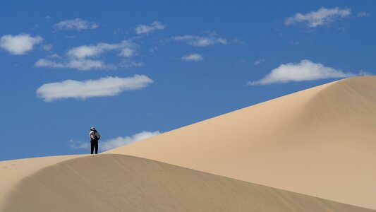Sand dunes landscape sky photo