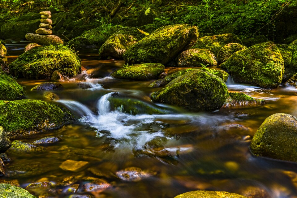Landscape stones flow