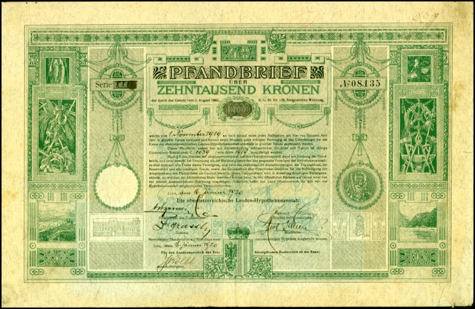 Oberösterreichische Landes-Hypothekenanstalt 1920