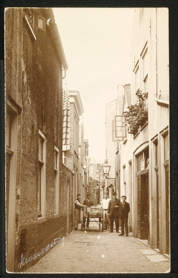 Obreen, Henri Guillaume Arnaud De voormalige Krauwelsteeg ErfgoedLeiden LEI001005194