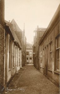 Obreen, Henri Guillaume Arnaud Gezicht in de Korte Bouwelouwensteeg ErfgoedLeiden LEI001004888
