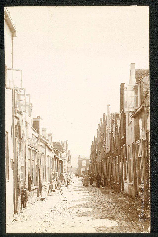 Obreen, Henri Guillaume Arnaud Gezicht op de 1e Haverstraat ErfgoedLeiden LEI001005030