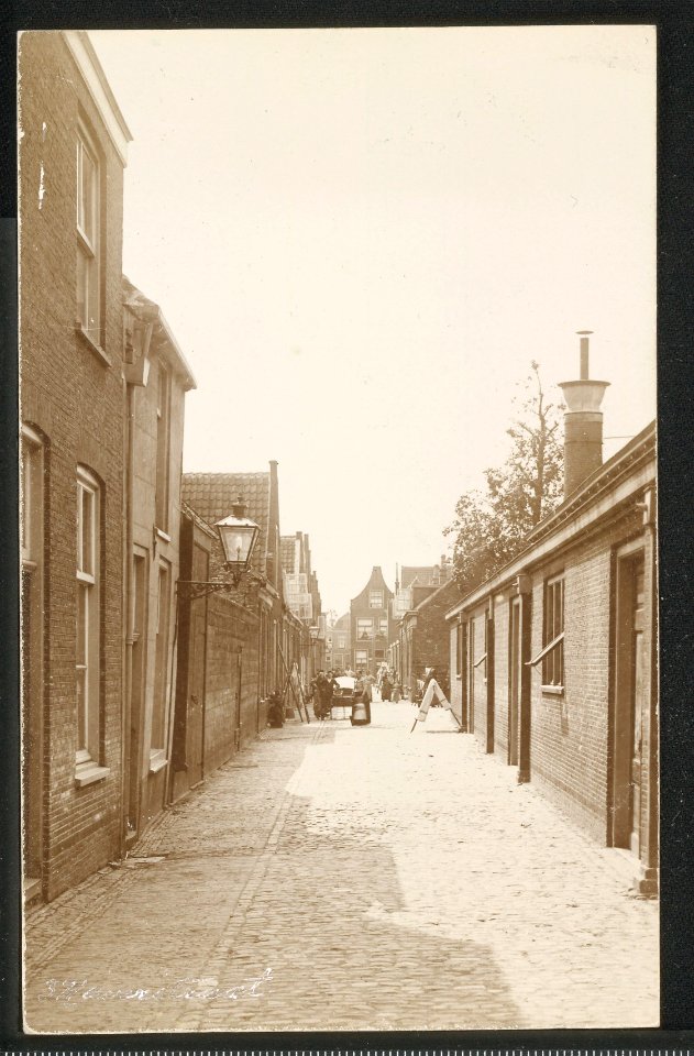 Obreen, Henri Guillaume Arnaud Gezicht op de 2e Haverstraat ErfgoedLeiden LEI001005031