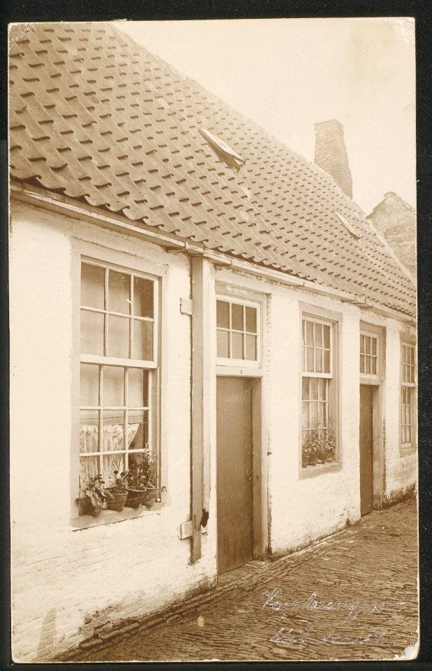 Obreen, Henri Guillaume Arnaud Gezicht in de voormalige Vogelengangpoort. ErfgoedLeiden LEI001005706