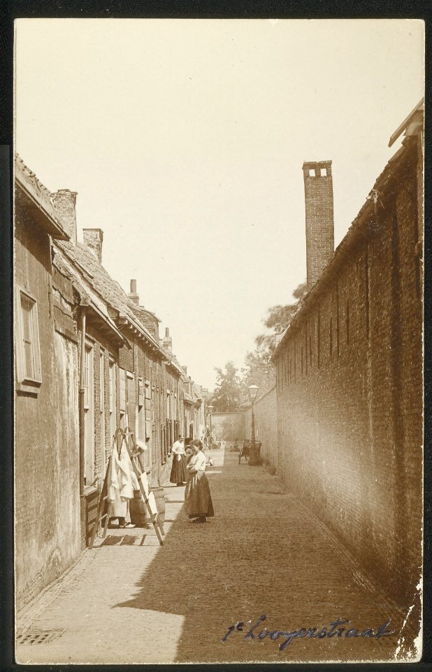 Obreen, Henri Guillaume Arnaud Gezicht op de voormalige Eerste Looierstraat ErfgoedLeiden LEI001005233