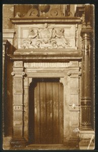 Obreen, Henri Guillaume Arnaud Stadhuis, poortje aan de Vismarktzijde ErfgoedLeiden LEI001006221