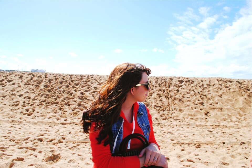 Sunglasses sunny long hair