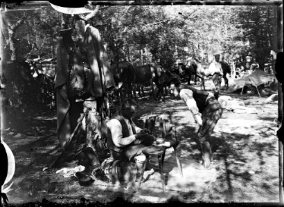 Obóz legionowy w Piasecznej (Wołyń), 1916